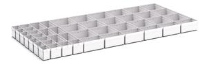 46 Compartment Box Kit 100+mm High x 1300W x 650D drawer Bott Drawer Cabinets 1300 x 650 for your Workshop or Lab 43020785 